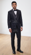 Black Tux Tuxedo for Men with Vest