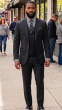 Black Suit Sleek Suits Modern Fit Suit for Men