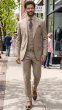 Tan Suit Sleek Suits Modern Fit Suit for Men