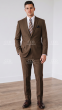 CCO Men's 2 Piece Poplin Outlet Suit - Slim Fit