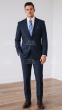 CCO Men's 2 Piece Poplin Outlet Suit - Slim Fit