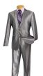 Vinci Men's Outlet 2 Piece Slim Fit Suit - Fashion Sharkskin
