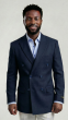 Navy Blazer Double Breasted Jacket with Peak Lapel