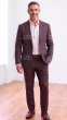 Mauve Sport Coat Plaid Blazer for Men