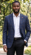 Navy Plaid Blazers Mens Jackets