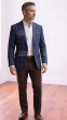 Blue Blazer Single Breasted Jacket Men's Coats