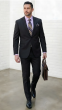 Statement Men's Outlet 2 Piece 100% Wool Modern Fit Suit - Solid Colors