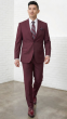 Burgundy Suit Tailored Suit Men Suits