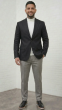 Black Blazer Suit Jacket Mens Sport Coats