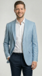 Sky Blue Blazer Suit Jacket Mens Sport Coats