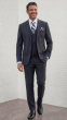 Charcoal Wool Suit Men's Suits