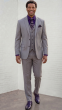 Grey Wool Suit Men's Suits