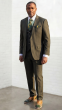 Hunter Green Wool Suit Men's Suits