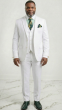 White Wool Suit Men's Suits