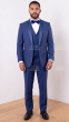 Sapphire-1 Tux Wool Tuxedos Mens 3 Piece Tuxedos