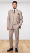 Sand Suits Mens 3 Piece Notch Lapel Suit