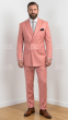 Blush Suit Mens 3 Piece Suits Peak Lapel Double Breasted Suit Jacket