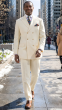 Apollo King Men's 2pc Double Breasted Suit - Wide Peak Lapel