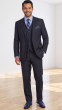 Navy Pinstripe Suit Mens 3 Piece