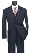 CCO Men's Outlet 3 Piece Wool Feel Executive Suit - Windowpane