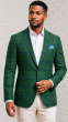 Green Blazer Wool Sport Coats Mens Jackets