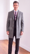 Grey Mens Dress Coat