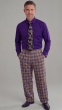 Lavender Wide Leg Pants Men