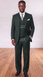 Statement Men's 3 Piece 100% Wool Fashion Outlet Suit - Bold Pinstripe