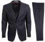 Stacy Adams Men's 3 Piece Executive Hybrid Suit - Sharp Windowpane