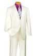 Vinci Men's 2 Piece Wool Feel Executive Suit - Extra Long Sizes