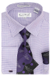 Karl Knox Men's French Cuff Shirt Set - Two Tone Wave