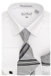 Karl Knox Men's French Cuff Shirt Set - Multi Style Stripes