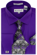 Karl Knox Men's French Cuff Shirt Set - Exciting Jacquard