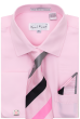 Karl Knox Men's French Cuff Shirt Set - Bold Stripes