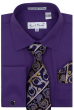 Karl Knox Men's French Cuff Shirt Set - Two Tone Stripes