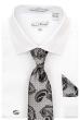 Karl Knox Men's French Cuff Shirt Set - X-Pattern