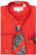 Karl Knox Men's French Cuff Collar Bar Shirt Set - Eccentric Tie