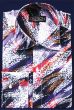 Daniel Ellissa Men's Outlet Fashion Dress Shirt - Painted Swirl Design