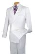 CCO Men's 2 Piece Poplin Double Breasted Outlet Solid Suit