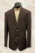 Brown Blazer Peak Lapel Sports Jacket for Men