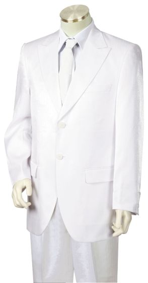 Canto Men's Outlet 3 Piece Fashion Suit - Tone on Tone Stripe Peak Lapel