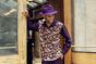Montique Men's 2 Piece Long Sleeve Walking Suit - Gold Swirls