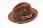Brown Fedora Hat Fedoras Wool Hat for Men