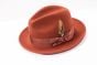 Rust Fedora Hat Fedoras Wool Hat for Men