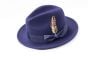 Navy Blue Fedora Hat Fedoras Wool Hat for Men