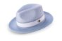 Montique Men's Fedora Style Straw Hat - Accent Stripe