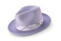 Montique Men's Fedora Style Straw Hat - Subtle Windowpane 