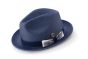 Montique Men's Fedora Style Straw Hat - Accent Bow