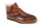 CCO Men's Leather Dress Boot - Perforated Texture