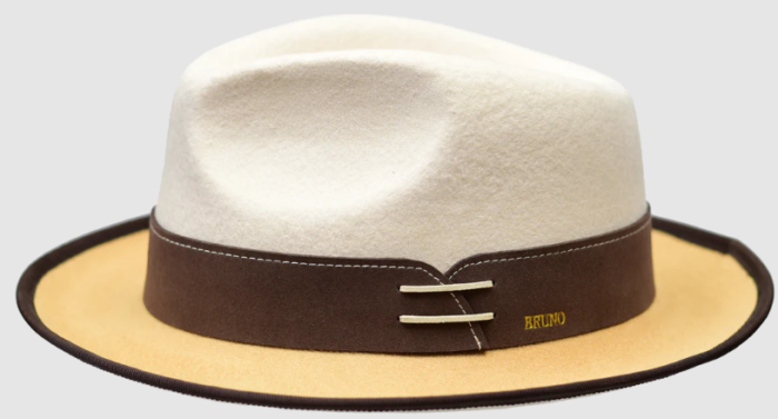 Bruno Capelo Men's Australian Wool Fedora Hat - Suede Accents